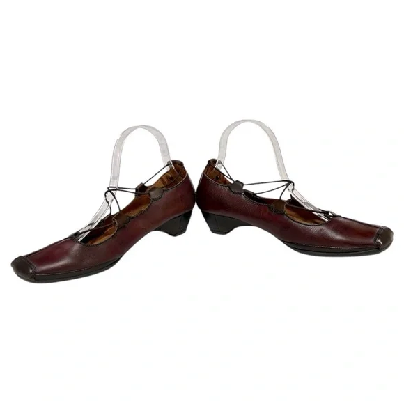 Pikolinos Gandia Leather Slip On Shoes in Garnet/Olmo Size 10 (41) - Picture 5 of 11